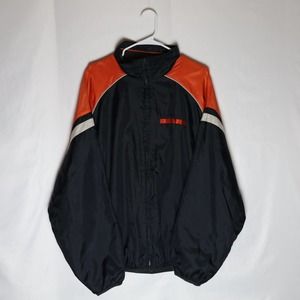 NFL Bears G-III Reversible Jacket Men's L Blue/Orange Fleece Long Sleeve